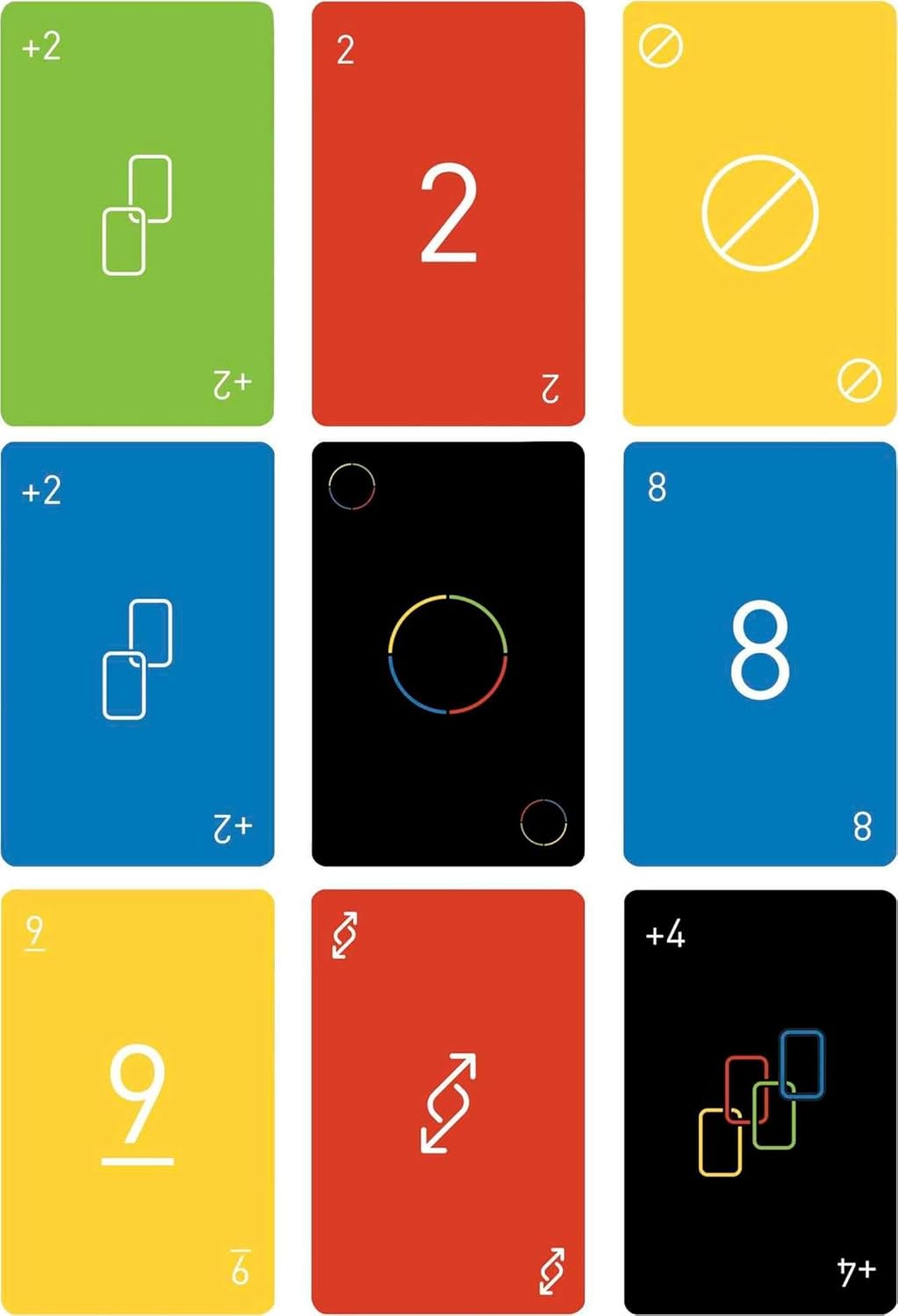 UNO Minimalist Game Card