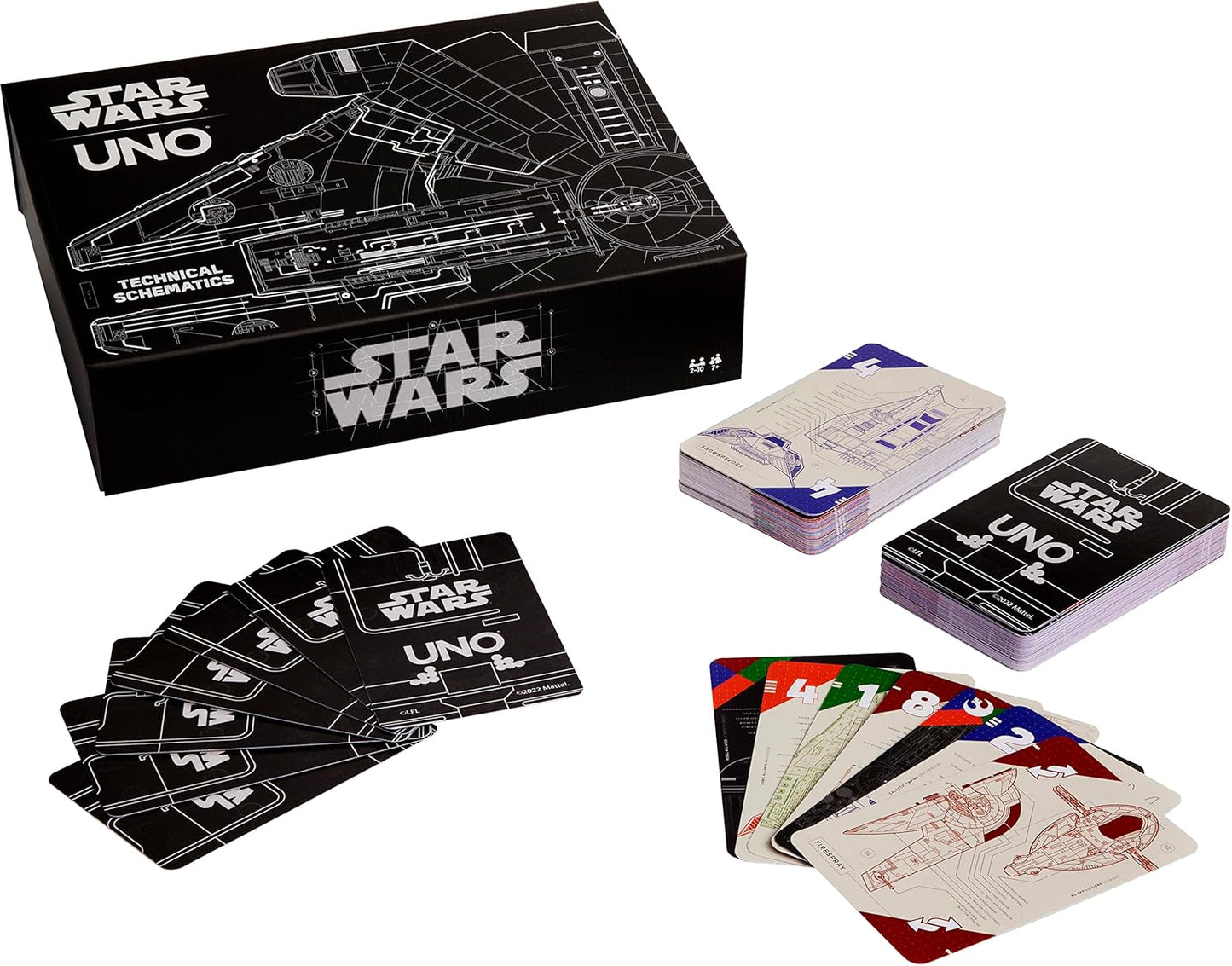 UNO Star Wars Technical Schematics Card